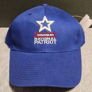 Wrangler National Patriot Blue Velcroback Hat - New